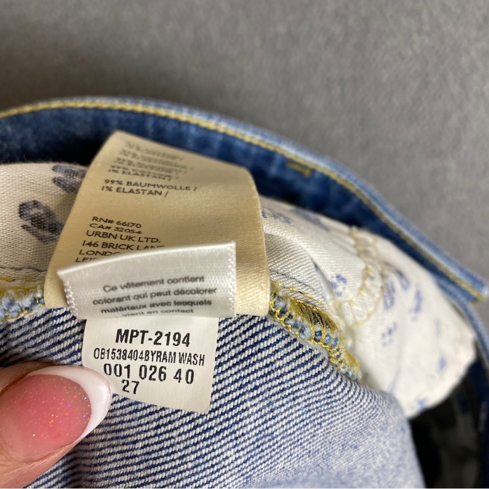 Anthropologie Pilcro Slim Boyfriend Classic Blue Women's jeans size 27 - Picture 4 of 7